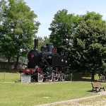 La locomotiva "monumento" a Rive d'Arcano